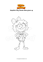 Coloring page Amphibia Polly Plantar when grown up