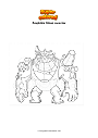 Coloring page Amphibia Stone monster