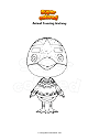 Coloring page Animal Crossing Anchovy