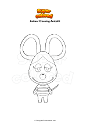 Coloring page Animal Crossing Anicotti