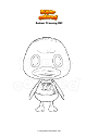Coloring page Animal Crossing Bill