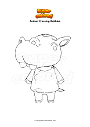 Coloring page Animal Crossing Bubbles