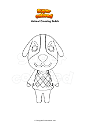 Coloring page Animal Crossing Butch
