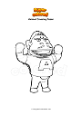 Coloring page Animal Crossing Cesar