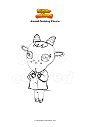 Coloring page Animal Crossing Chevre