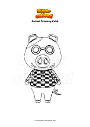 Coloring page Animal Crossing Cobb