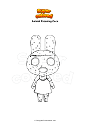 Coloring page Animal Crossing Coco