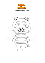 Coloring page Animal Crossing Curly
