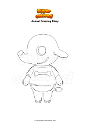 Coloring page Animal Crossing Dizzy