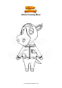 Coloring page Animal Crossing Elmer