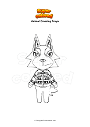 Coloring page Animal Crossing Freya