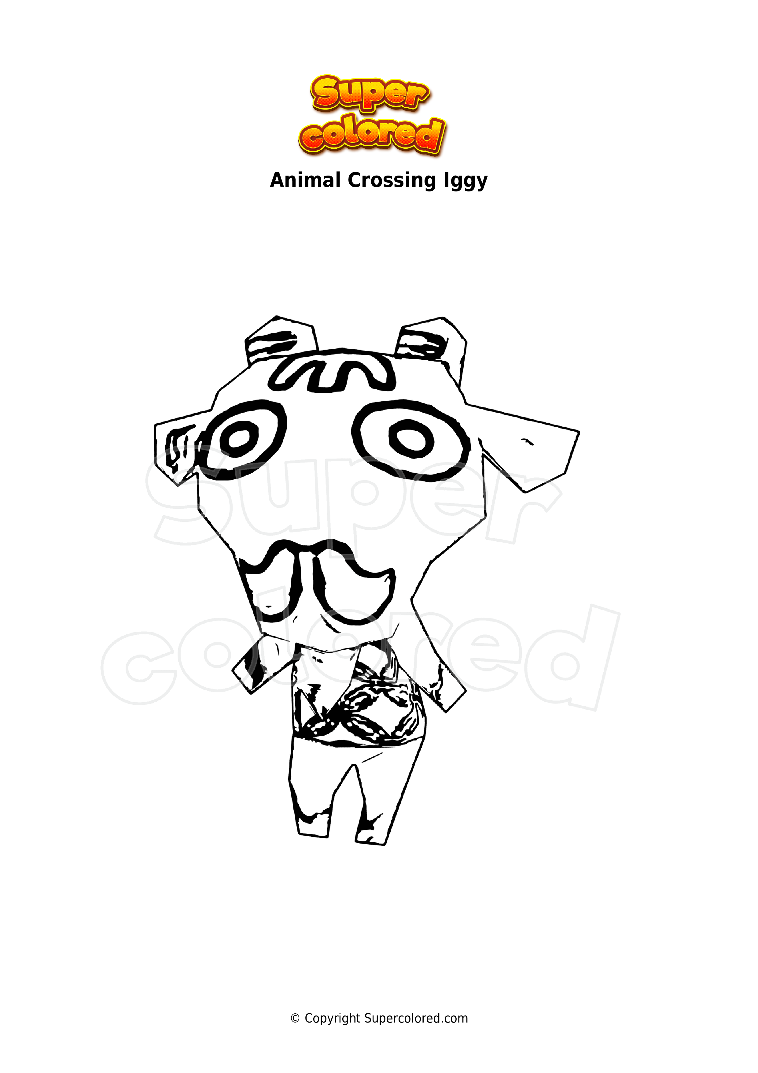 iggy coloring pages