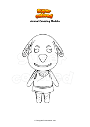 Coloring page Animal Crossing Maddie