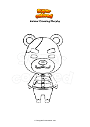 Coloring page Animal Crossing Murphy