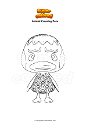 Coloring page Animal Crossing Pate