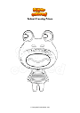 Coloring page Animal Crossing Prince
