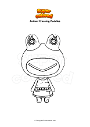 Coloring page Animal Crossing Puddles