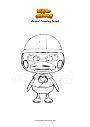 Coloring page Animal Crossing Scoot