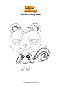 Coloring page Animal Crossing Static