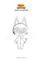 Coloring page Animal Crossing Stinky