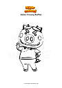 Coloring page Animal Crossing Truffles