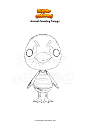 Coloring page Animal Crossing Twiggy