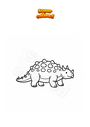 Coloring page Ankylosaurus