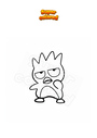 Coloring page Badtz-maru in Hello Kitty