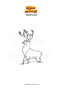 Coloring page Bambi's dad