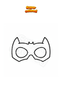 Coloring page Batman goggle mask