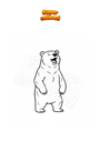 Coloring page Bear