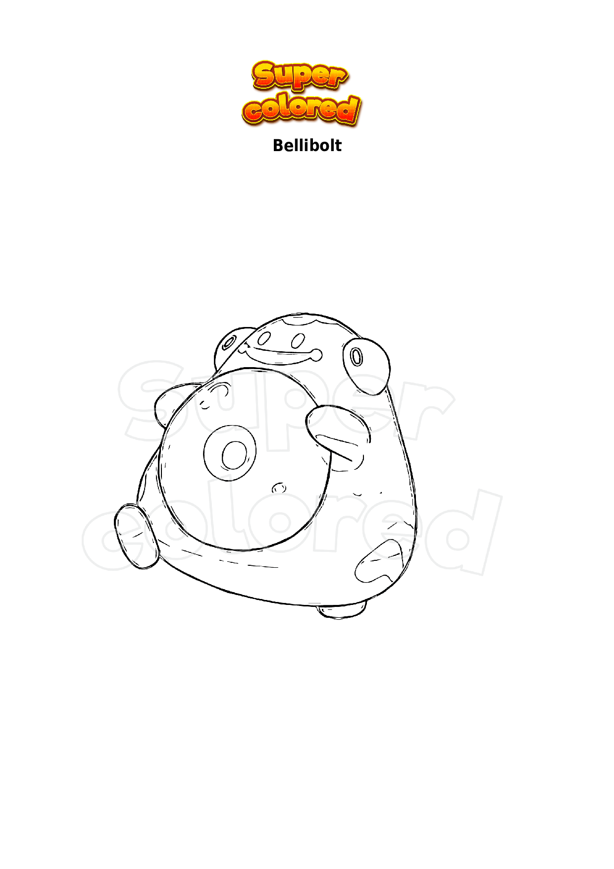 Coloring Page Pokemon Sprigatito Supercolored
