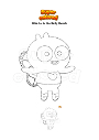 Coloring page Biba Lu & the Bally Bunch