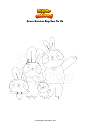 Coloring page Brave Bunnies Bop Boo Pa Ma