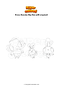 Coloring page Brave Bunnies Bop Boo with elephant