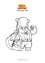 Coloring page Brawl Stars  Pam