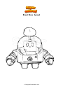 Coloring page Brawl Stars  Sprout