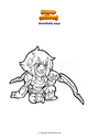 Coloring page Brawlhalla kaya