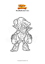 Coloring page Brawlhalla lord vraxx