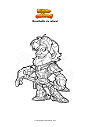Coloring page Brawlhalla sir roland