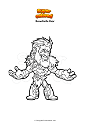 Coloring page Brawlhalla thor