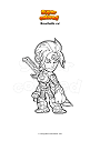 Coloring page Brawlhalla val