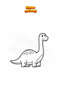 Coloring page Brontosaurus