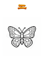 Coloring page Butterfly
