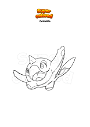 Coloring page Pokemon Cetoddle