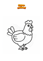 Coloring page Chicken