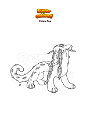 Coloring page Pokemon Chien Pao