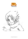 Coloring page Child Sasuke