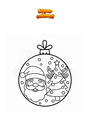 Coloring page Christmas ball