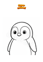 Coloring page Cute penguin
